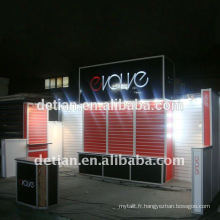 Système modulaire Island stand 6mx6m (20&#39;x20 &#39;) avec slatwall pour exposition internationale